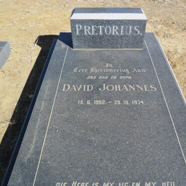 PRETORIUS David Johannes 1902-1974