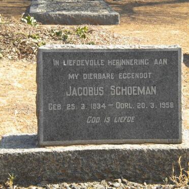 SCHOEMAN Jacobus 1934-1958