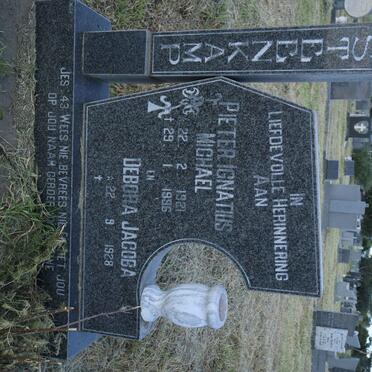 STEENKAMP Pieter Ignatius Michael 1921-1996 &amp; Debora Jacoba 1928-