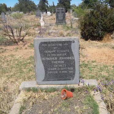 THERON Hermanus Johannes nee DE WET 1903-1941