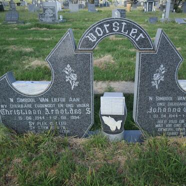 VORSTER Christiaan Arnoldes S. 1944-1994 &amp; Johanna Christina 1944-