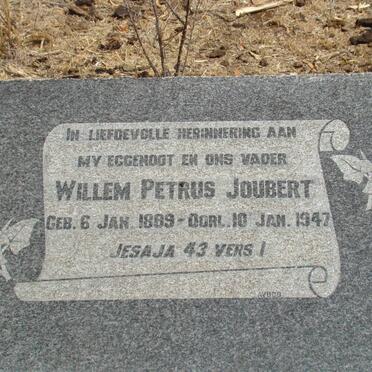 JOUBERT Willem Petrus 1889-1947