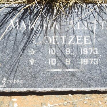 COETZEE Martha Aletta 1973-1973