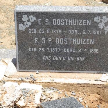 OOSTHUIZEN E.S. 1879-1961 &amp; F.S.P. 1877-1966