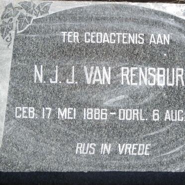 RENSBURG N.J., J. van 1886-1960