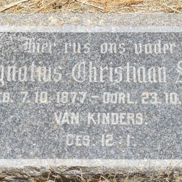 SMIT Ignatius Christiaan 1877-1961