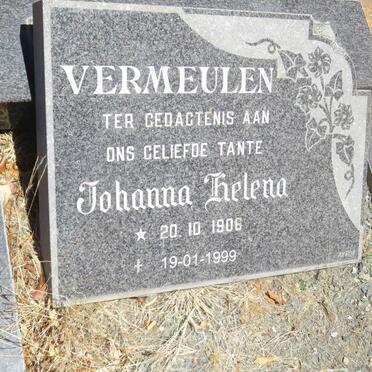 VERMEULEN Johanna Helena 1906-1999