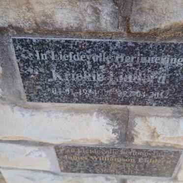 LIDDERD Kriekie 1934-2012