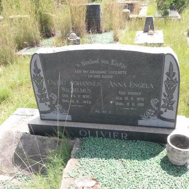 OLIVIER Okert Johannes Wilhelmus 1872-1963 &amp; Anna Engela KRUGER 1876-1961