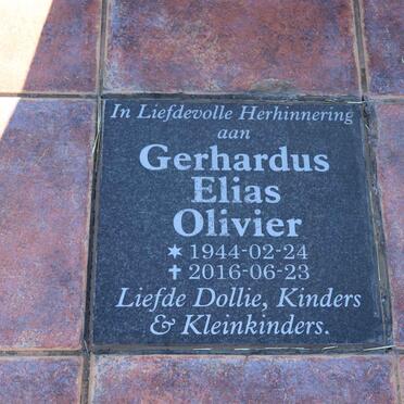 OLIVIER Gerhardus Elias 1944-2016