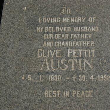 AUSTIN Clive Petitt 1930-1992