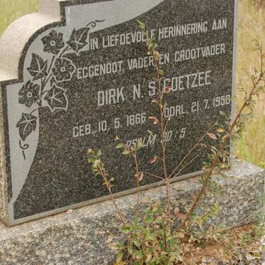 COETZEE Dirk N.S. 1866-1958