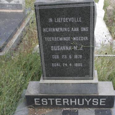 ESTERHUYSE Susanna M.J. 1879-1965
