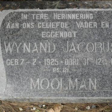 MOOLMAN Wynand Jacobus 1925-1959