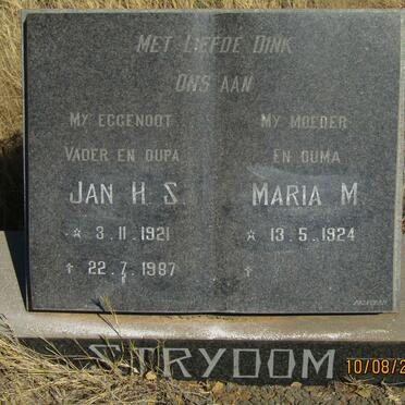 STRYDOM Jan H.S. 1921-1987 &amp; Maria M. 1924 -