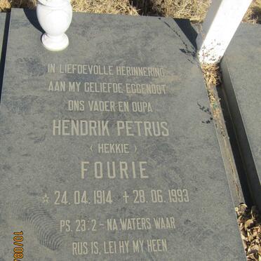 FOURIE Hendrik Petrus 1914-1993