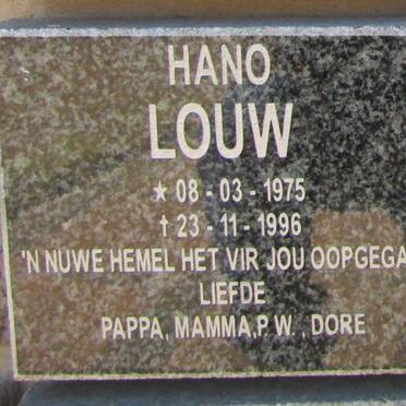 LOUW Hano 1975-1996