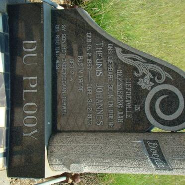 PLOOY Theunis Johannes, du 1957-1973