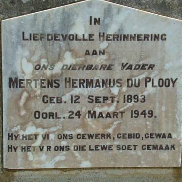 PLOOY Mertens Hermanus, du 1893-1949