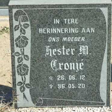 CRONJE Hester M. 1926-1996