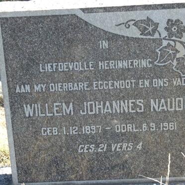 NAUDE Willem Johannes 1897-1961