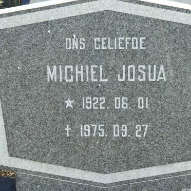 ? Michiel Josua 1922-1975