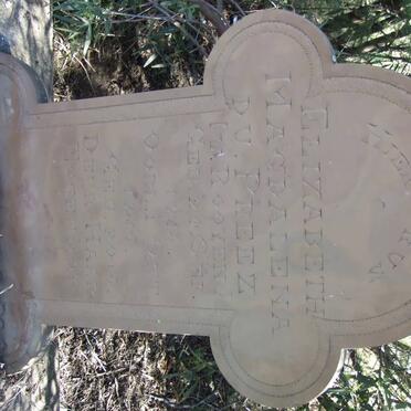 PREEZ Elizabeth Magdalena, du nee van ROOYEN 1915-1935