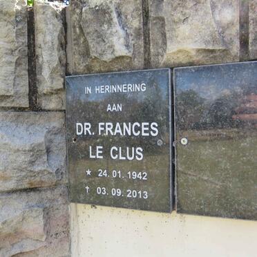 CLUS Frances, le 1942-2013