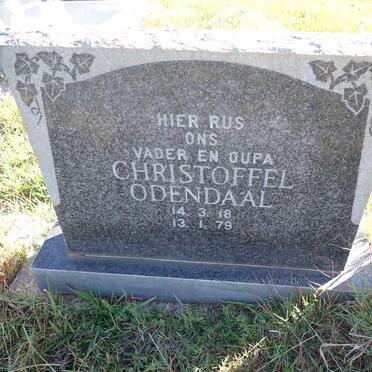 ODENDAAL Christoffel 1918-1979