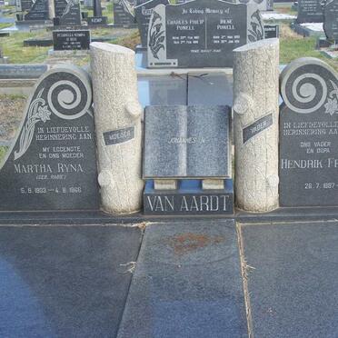 AARDT Hendrik Francois, van 1897-1985 &amp; Martha Ryna RABIE 1903-1966