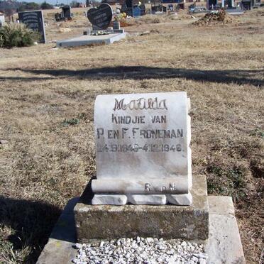 FRONEMAN Matilda 1948-1948