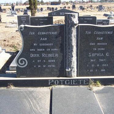 POTGIETER Dirk Reinier 1899-1976 &amp; Sophia G. SMIT 1904-1989