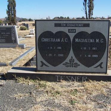TESNER Christiaan A.C. 1911-1980 &amp;  Magdalena M.C. 1917-1989