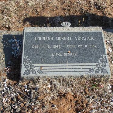 VORSTER Lourens Ockert 1942-1957