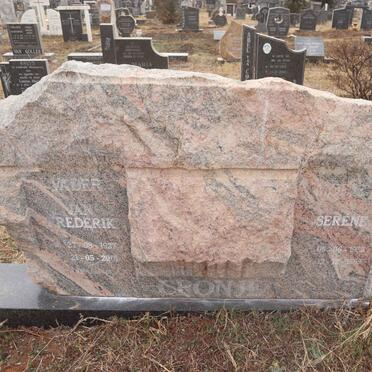 CRONJE Jan Frederik 1927-2001 & Serene 1933-1999