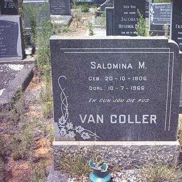 COLLER Salomina M., van 1906-1966