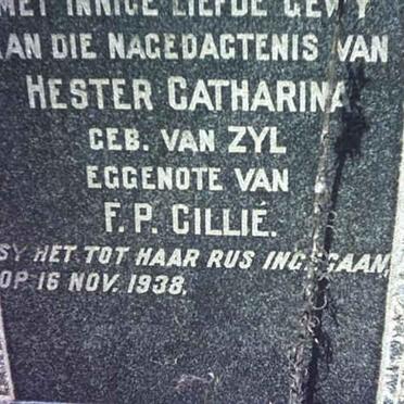 CILLIÉ Francois Paulus 1874-1960 &amp; Hester Catharina VAN ZYL -1938