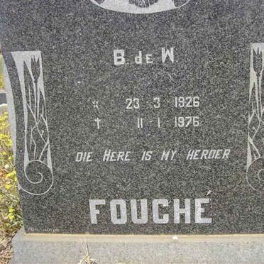 FOUCHE B. de W. 1926-1976