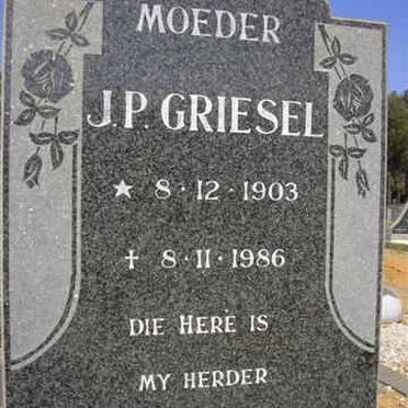 GRIESEL J.P. 1903-1986