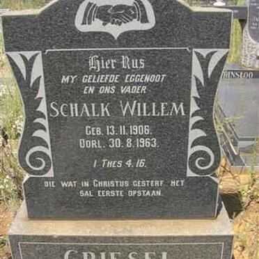 GRIESEL Schalk Willem 1906-1963