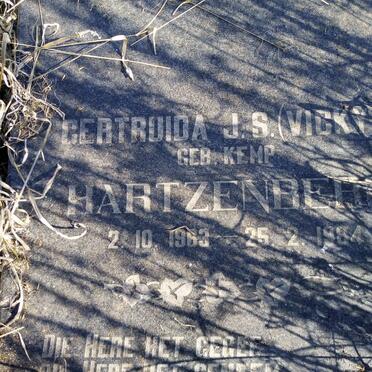 HARTZENBERG Gertruida J.S. nee KEMP 1963-1984 :: KEMP Stephanus I. 1??8-1984