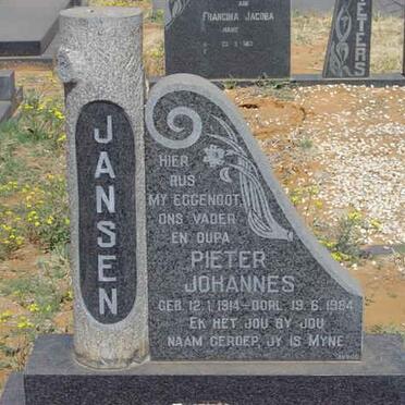 JANSEN Pieter Johannes 1914-1984