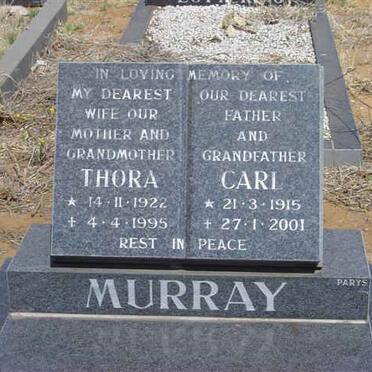 MURRAY Carl 1915-2001 &amp; Thora 1922-1995