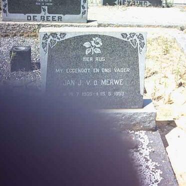 MERWE Jan J., v.d. 1906-1959
