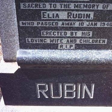 RUBIN Elia -1946