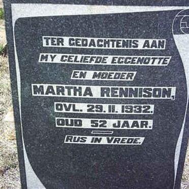 RENNISON Martha -1932