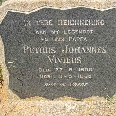 VIVIERS Petrus Johannes 1906-1965