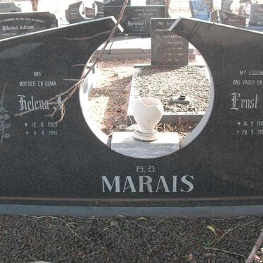 MARAIS Ernst J. 1904-1981 &amp; Helena J. 1909-1991