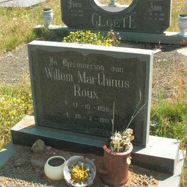 ROUX Willem Marthinus 1928-1991