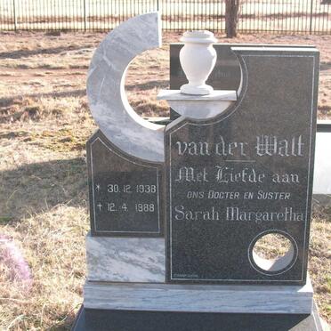 WALT Sarah Margaretha, van der 1938-1988